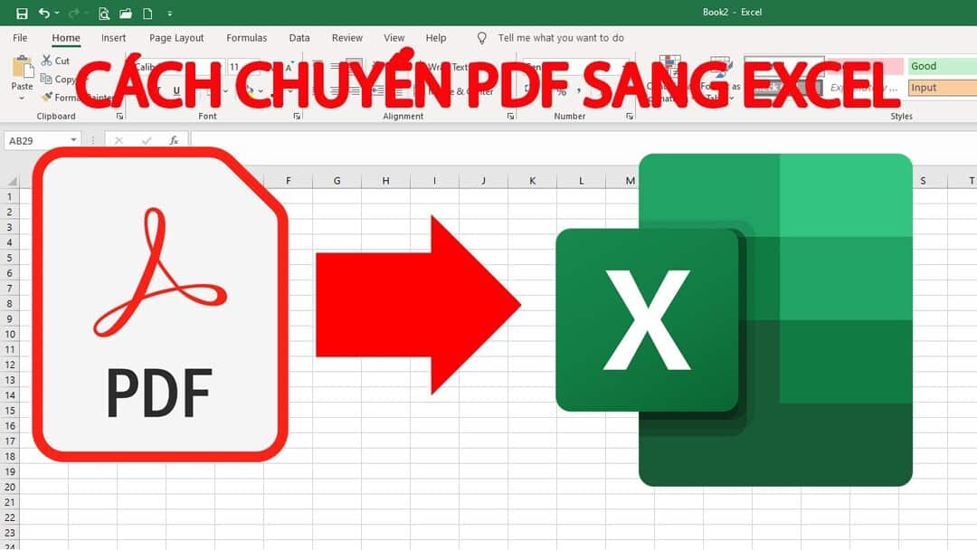 Thủ thuật chuyển PDF qua Excel được nhiều người quan tâm