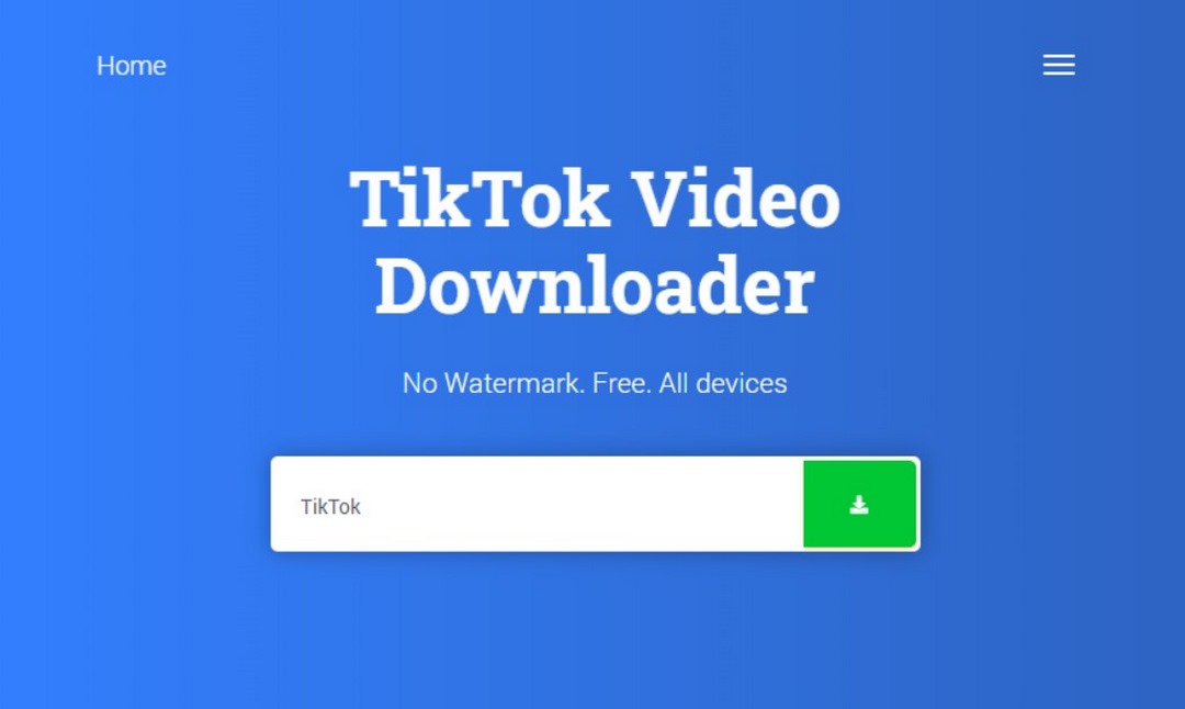 Tải video TikTok không logo ios với Tik Tok Downloader