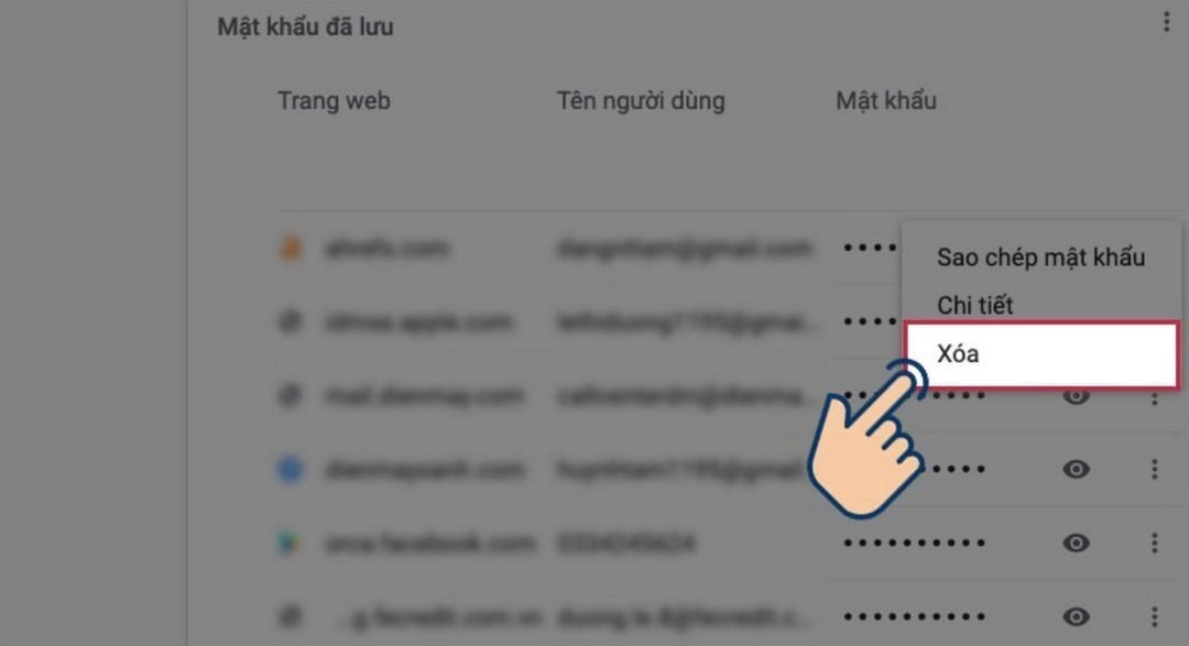 Cách xem lại mật khẩu Facebook trên Cốc Cốc