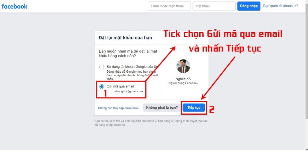 Cách lấy lại mật khẩu Facebook bằng mật khẩu cũ