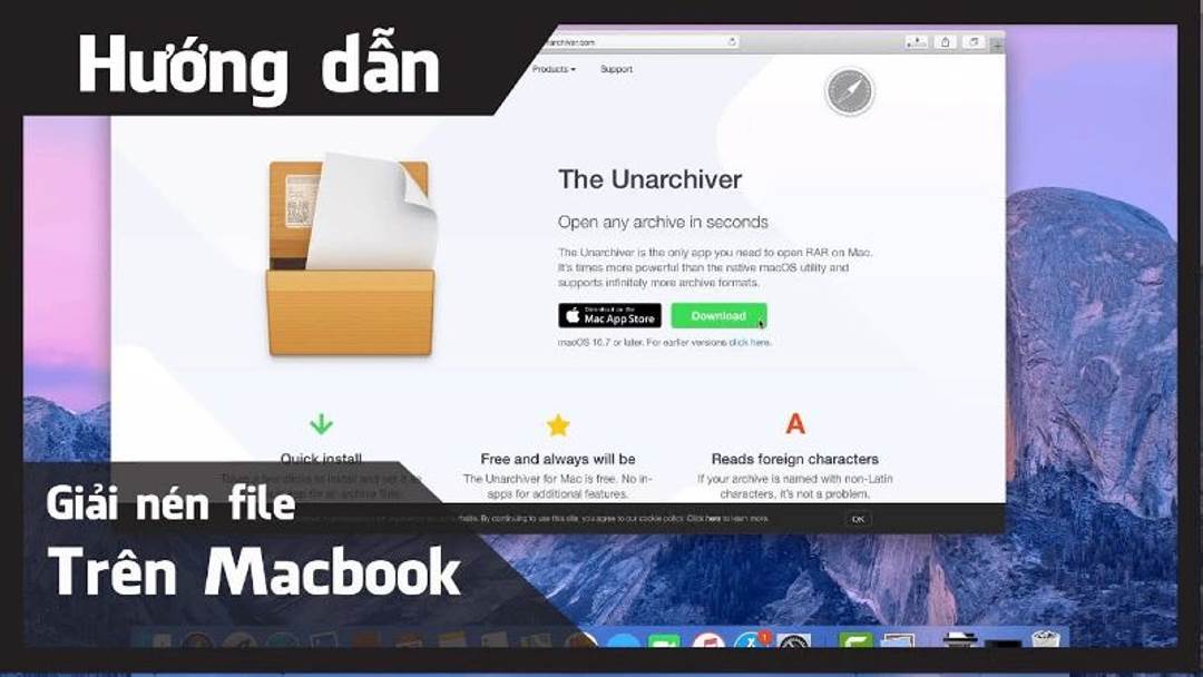 Unarchiver là một trong các công cụ dùng để mở và giải nén dữ liệu file hoàn toàn miễn phí